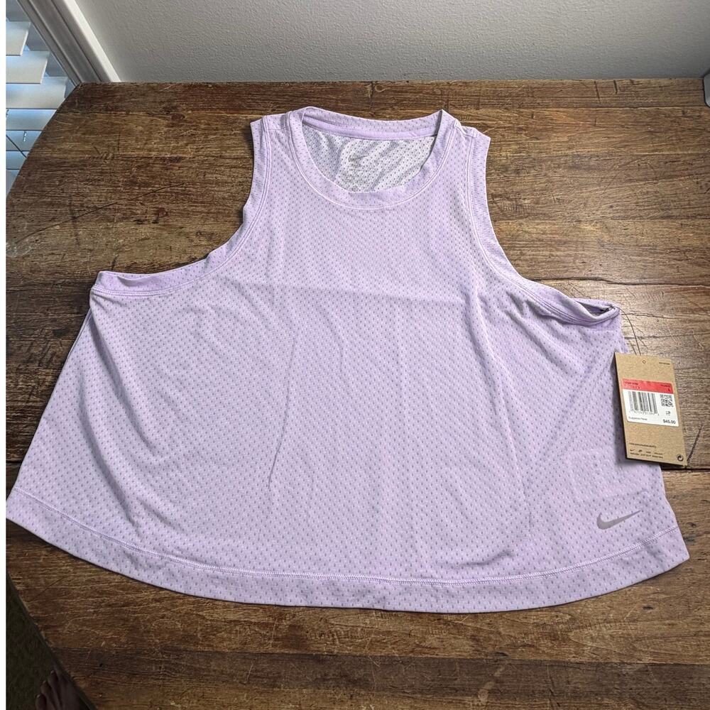 Nike Lavendar Mesh Top New with tags size large